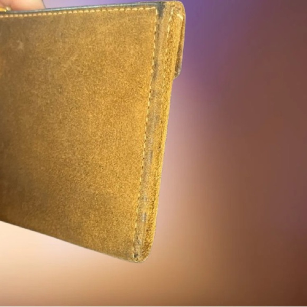 Gucci RARE Brown Suede Wallet Vintage 1970s Horsebit - Picture 7 of 8